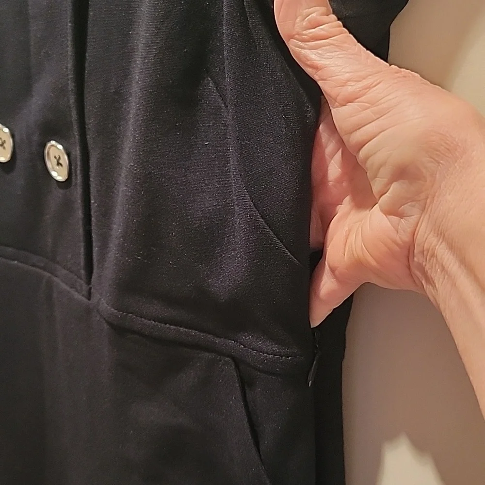 Banana Republic, fully lined, black ponte dress - Picture 5 of 5